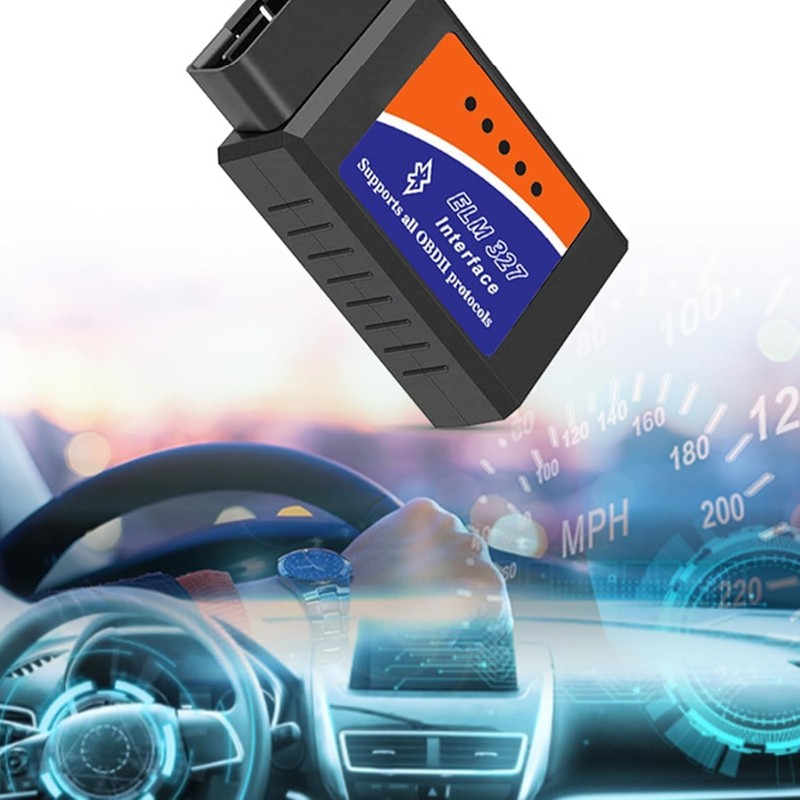 Comforty OBD2 Bluetooth Adapter (V1.5) + 4-Pin OBD2 Diagnostic Cable