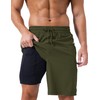 TACVASEN Mens Bathing Shorts with Compression Lining Men's Surfing Trunks