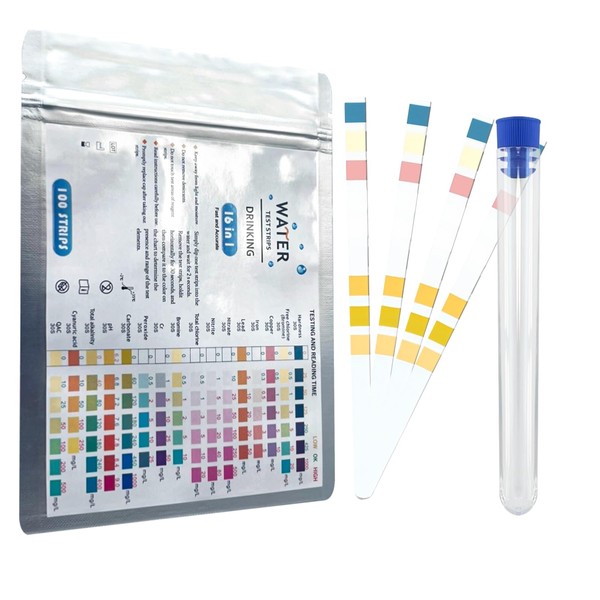 Pack of 100 9 in 1 Aquarium Test Strips Drinking
