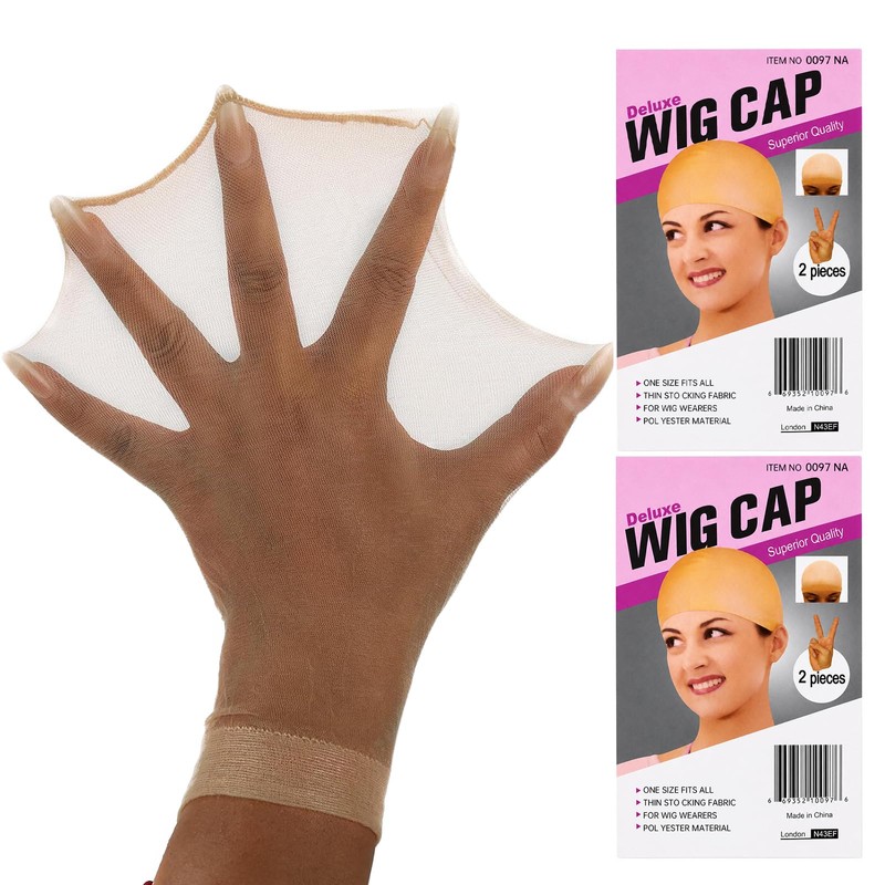 4 Pieces Wig Caps Breathable Ultra-thin Stretchy WigCap Stocking for
