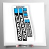Stickersland Set of 7 Mixed Metal Plastic Stickers for SR