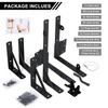 Securitoday Gate Hardware Kit for Wood Fence, Corner Brace Bracket,