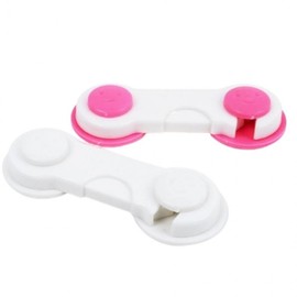 1pc Door and Drawer Child Safety Lock Childproof Door Lock - Pink 13ea
