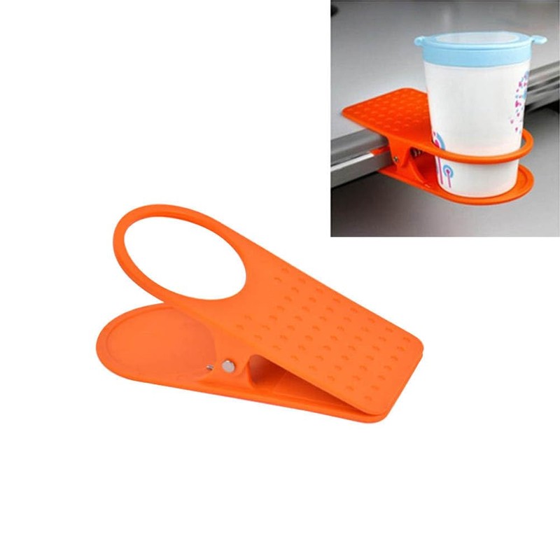 Cabilock 2pcs Table Cup Clip Table Cup clamp Clip-on Office