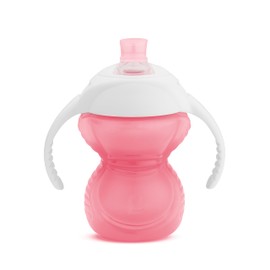 Munchkin Click Lock Chew Proof Plastic Trainer Cup, 8oz/237ml Pink