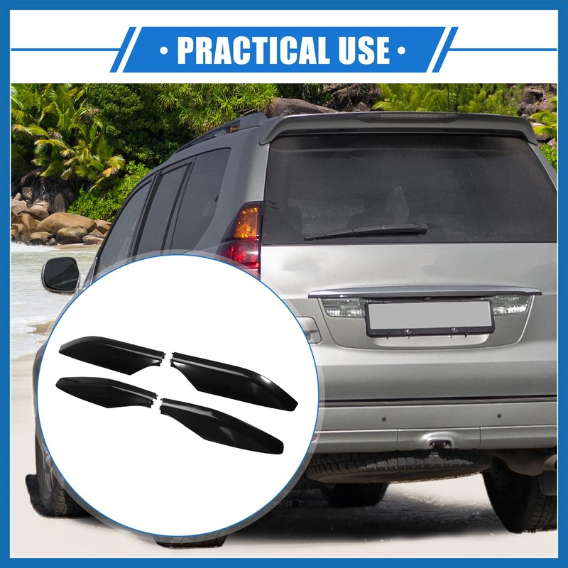A ABSOPRO 4pcs Car Roof Rack Side Rails End Cover