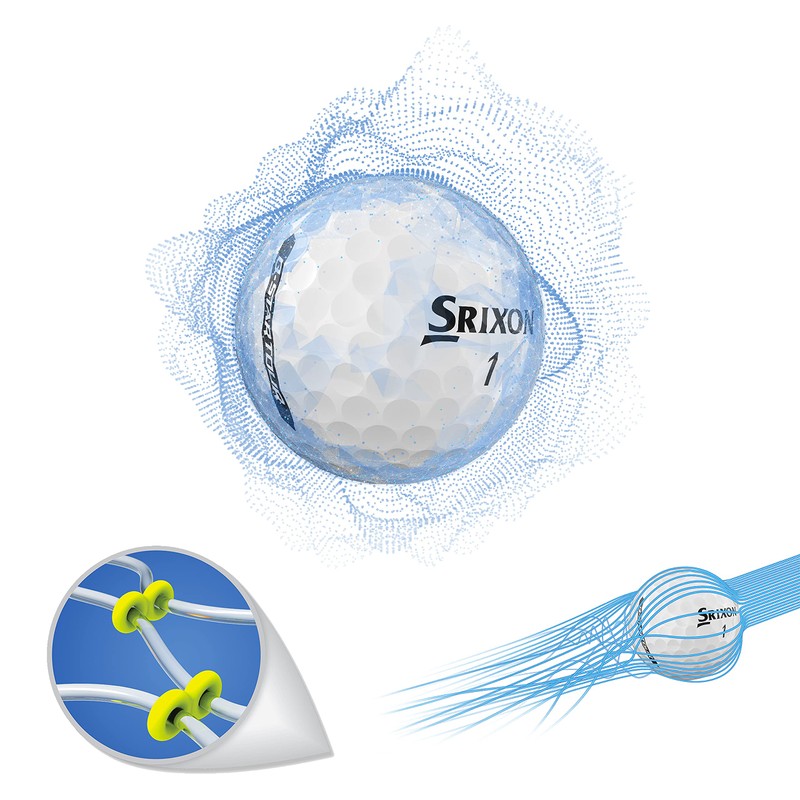 Srixon Q-Star Tour Golf Balls, 3-Piece Urethane Cover, 1 Dozen,