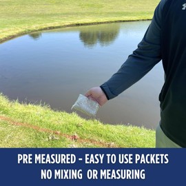 Healthy Ponds Natural Blast Pond Water Booster - 4-Pack (125,000 Gallon Treatments) | Fast-Acting Pond Water Cleaner with Beneficial Bacteria | Safe for Fish, Plants, and Wildlife