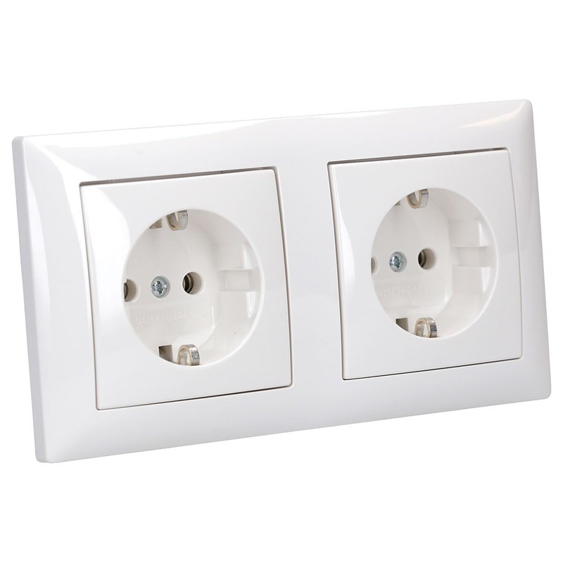 Busch-Jaeger Busch-Jaeger Steckdosen Set: 2x 20 EUC-914 Steckdose + 1722-914