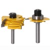 Bestgle 8mm Shank 6 Kerf Slot Router Bit Adjustable 3