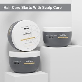 Bare Anatomy Scalp Scrub with Natural AHAs, Coconut & Sugar Get Up To 99% Dandruff Reduction Dandruff Remover Oily Scalp Exfoliator Hair Scrub Sulphate & Paraben Free For Women & Men 250g