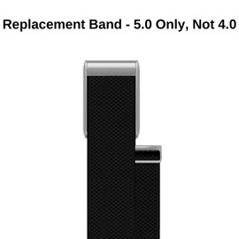 Bands Fit Whoop 5.0 and MG Compatible SuperKnit Replacement Wrist Band | Precious Metal | Ultra-Soft | High Performance, Premium Quality, Comfortable, Breathable & Durable (Black)