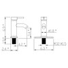 Bathroom Faucet Brushed Nickel One-Handle, Modern one Hole Bathroom Sink