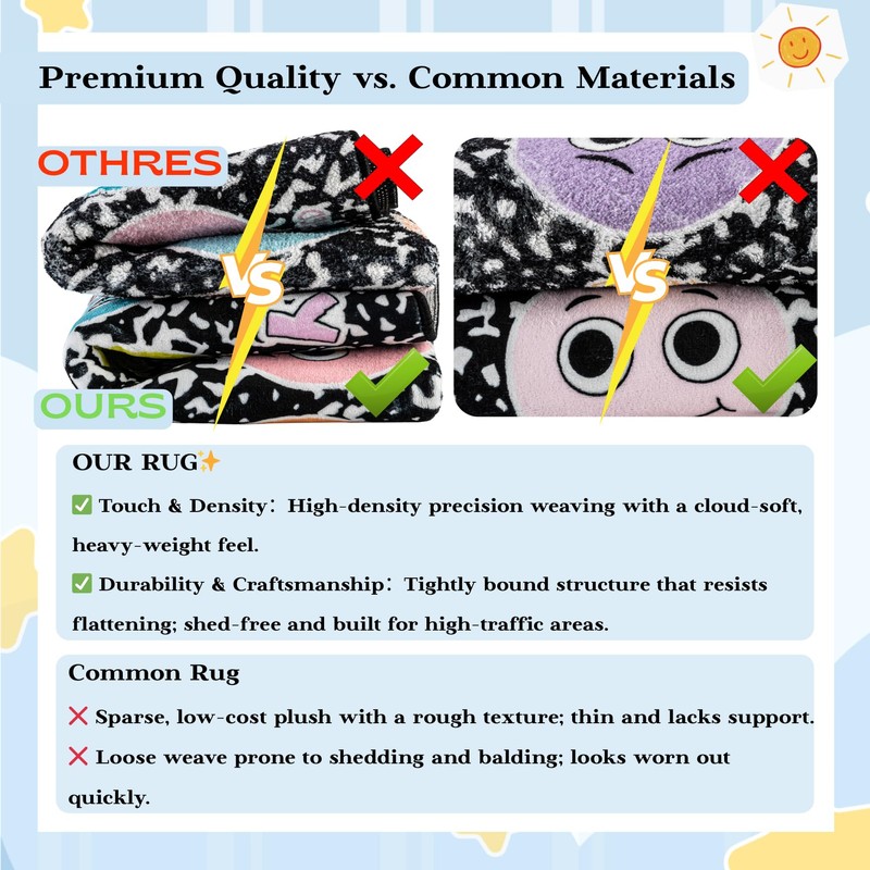 4x3.3FT Composition Notebook Calm Down Social-Emotional Classroom Rug