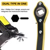 2025 Upgrade Car Jack Ratchet Wrench,Hexagon + Phillips 2-in-1 Scissor