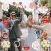 25 Pcs Wedding Photo Booth Props Rose Gold Wedding Party