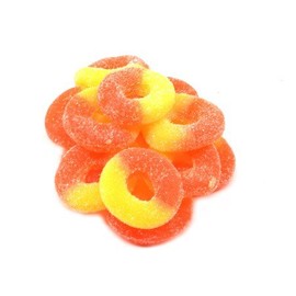 Gummi Peach Rings - 4.5 lb.