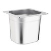 Vogue k992 stainless steel catering 1/6 container, 2.2 l capacity,