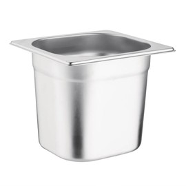 Vogue k992 stainless steel catering 1/6 container, 2.2 l capacity, 150 mm depth
