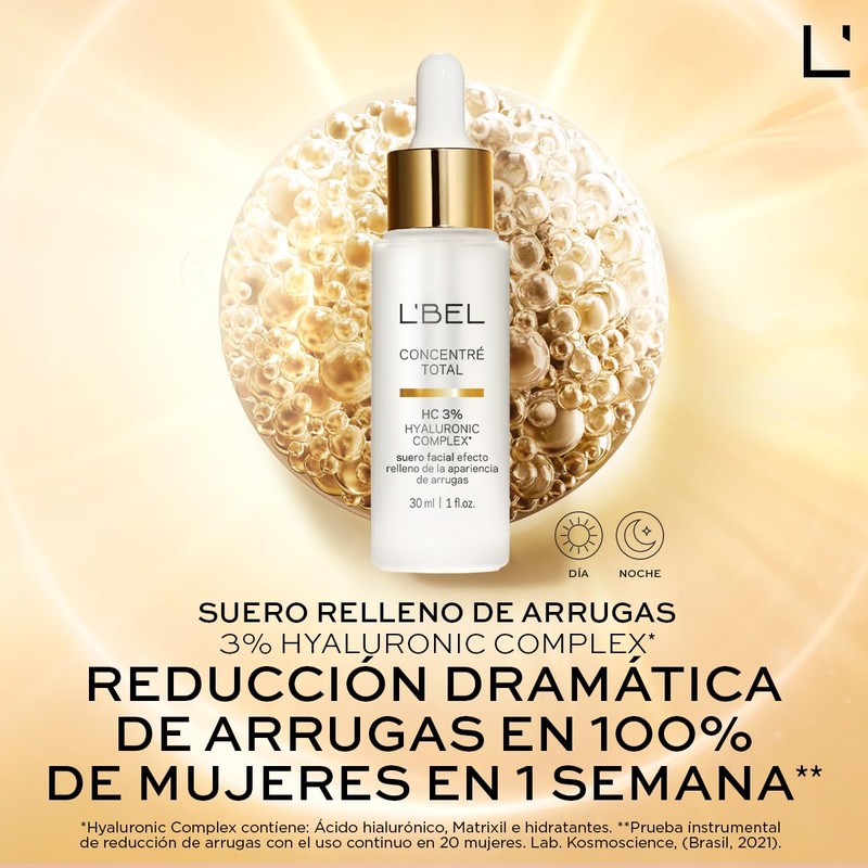 L'BEL - Concentré Total Suero Relleno de Arrugas 3% Hyaluronic