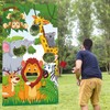 Safari Animals Toss Games Banner Animals Themed Bean Bags Jungle