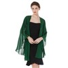 BEAUZSUZSANA Summer Shawls and Wraps for Women Evening Dresses Bridal Wedding Lightweight Party Travel Chiffon Scarf (Emerald Green)