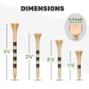 SAPLIZE Golf Bamboo Tees, Pack of 150 (38 mm) -