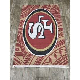 San Francisco 49ers Polynesian 3' x 5' Flag Banner Quest For 6 2024 Islander