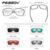 Feisedy B1113 Polarized Men's Sunglasses for Driving, Wellington Shape, UV400,