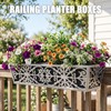 4 Pack 24 Inch Window Boxes Planter for Outdoor Plants