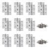 20 Pcs Metal Hinges, Folding Butt Hinge, 2 Inch Door