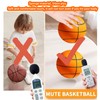 WEJOY Silent Basketball Size 5-8.27" Quiet Basketball Dribbling Indoor,High-Density Foam