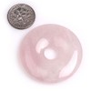 JOE FOREMAN - Anillo de cuarzo rosa natural de 30