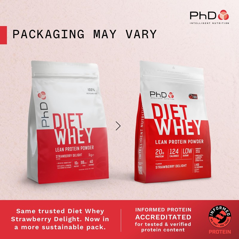 PhD PhD Nutrition Diet Whey Lean Protein Powder | Strawberry