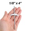 HASWARE Toggle Bolt Zinc Plated Steel and Wing Nut for