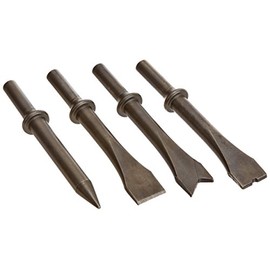 Ingersoll Rand 9501 - Juego de 4 Cinceles para Martillo Neumático de 4", Zanco de 0.401", Acero de Alta Resistencia