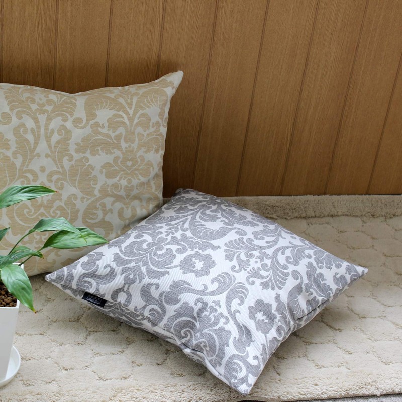 Merry Night Cushion Cover "Deco" Gray Approximately 17.7 x 17.7