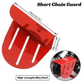 CILOYU Short Mini Bike Clutch Cover Chain Guard Replacement for Predator 212 224cc 196cc GX160 Engine Coleman CT200U CT200U-EX BT200X Baja MB200 DB30 CT100U CC100X Motovox Mbx10 Mbx11 Parts