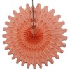 Devra Party 6-Pack 18 Inch Honeycomb Tissue Paper Fan (Peach)