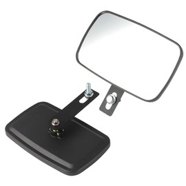 MOTOQUEEN Tractor Mirror Kit 8.7" x 5.4" Heavy Duty Iron for John Deere New Holland Bobcat More Loader/Boom Mount Easy Install(1 Pair)