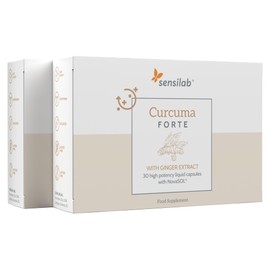 Turmeric Capsules | Vitamin D3, Turmeric 1000 mg, Ginger | Curcumin Capsules High Dose, 185x Higher Bioavailability | 60 Capsules | Avenobo Sensilab