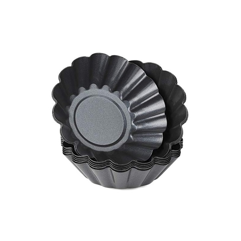 Egg Tart Mold Set of 12 Carbon Steel Upgrade Bigger