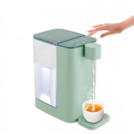 Treliamd Instant Hot Water Dispenser, 3L/102oz Electric Tea Kettle, Water Boiler Maker, 3s Quick Heating and 5 Variable Presets Temperatures, with Child Locks & Night Lights for Small Kitchens,Office