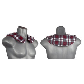 Linseed Neck Pillow with Chambers Flannel Checked Red Linseed Cushion Neck Pillow Heat Cushion for Neck