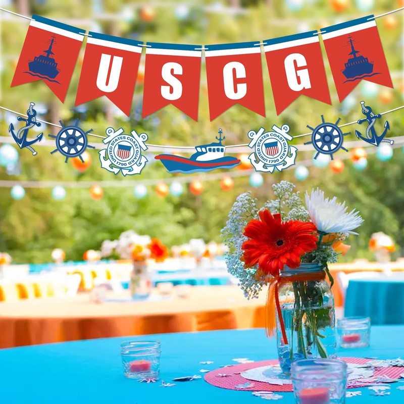 Coast Guard Decorations - Military USCG Banner Welcome Home Banner