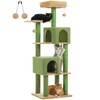UYMI Cactus Cat Tree for Indoor Cats, 62" Multi-Level Cat