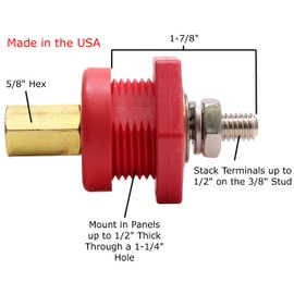 Fastronix Premium Remote Battery Charging Posts (Red and Black)