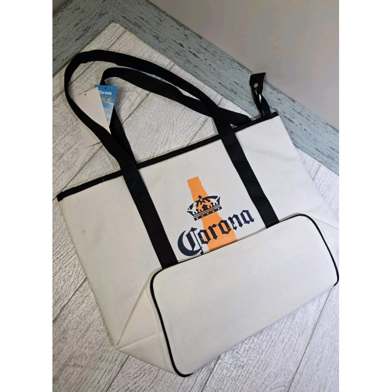 Corona Beer Insulated Cooler Bag Holds 12 Bottles 12" Handle