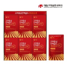 Daedong Goryeo Sam 홍삼추출액100% 고려홍삼 진액골드 국내산6년근(80ml x 60포)(26.4.17까지) 100% Red Ginseng Extract Korean Ginseng Tincture Gold Domestic 6-Year-Old (80ml x 60 packets) (until 26.4.17)