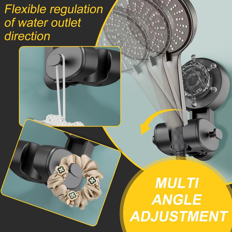 Shower Head Holder Suction Cup, Shower Head Holder, Universal Shelf